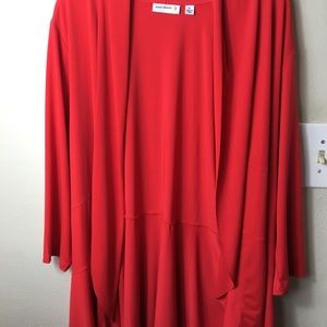 Red lightweight cover jacket.